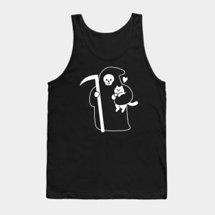 The Grim Reaper Loves Cats Tank Top